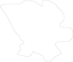 Pader Uganda outline map vector