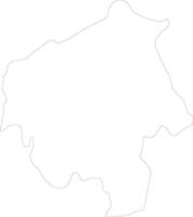 Oyo Nigeria outline map vector