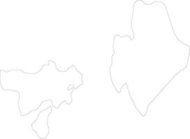 Perlis Malaysia outline map vector