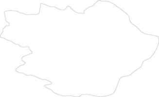 pirotski república de serbia contorno mapa vector
