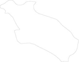 Pljevlja Montenegro outline map vector