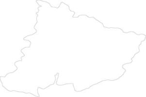 Pomoravski Republic of Serbia outline map vector