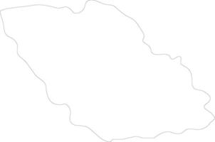 Prahova Romania outline map vector