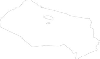 Qyzylorda Kazakhstan outline map vector