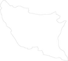 Ratnapura Sri Lanka outline map vector