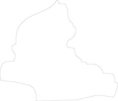 Resen Macedonia outline map vector