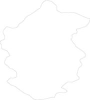 Rapti Nepal outline map vector