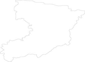 Rivne Ukraine outline map vector