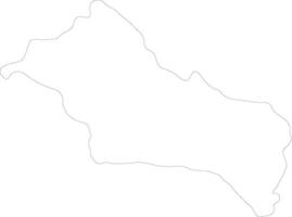 Rivera Uruguay outline map vector