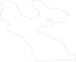Rujienas Latvia outline map vector