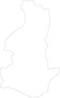 Sagarmatha Nepal outline map vector