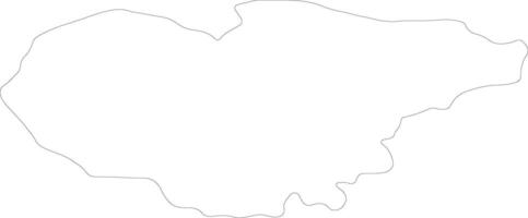 Salaj Romania outline map vector