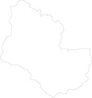 Sakon Nakhon Thailand outline map vector