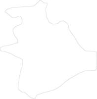 Saraj Macedonia outline map vector