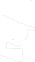 Sandaun Papua New Guinea outline map vector