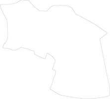 Sembabule Uganda outline map vector
