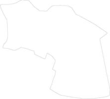 Sembabule Uganda outline map vector