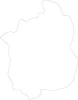 Shiga Japan outline map vector