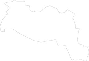 Sila Chad outline map vector