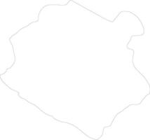 Sinoe Liberia outline map vector