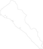 Sinaloa Mexico outline map vector