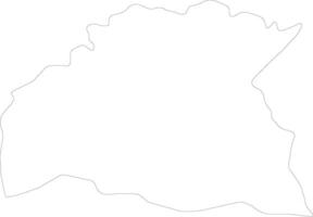 Soriano Uruguay outline map vector