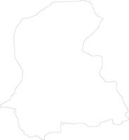 Sind Pakistan outline map vector