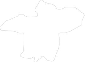 Skopje macedonia contorno mapa vector
