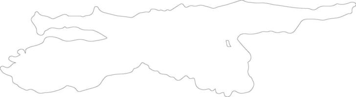 Sucre Venezuela outline map vector