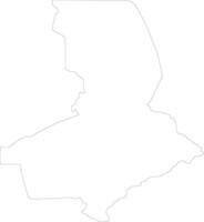 South Kazakhstan Kazakhstan outline map vector