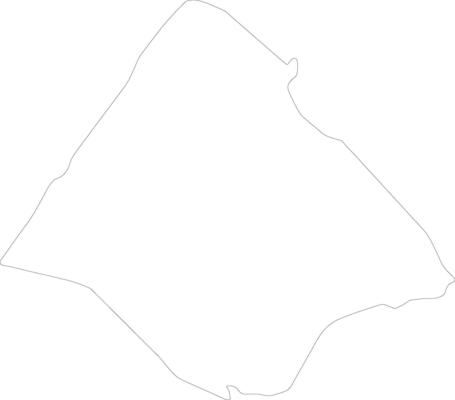 Tadjourah Djibouti outline map