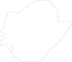 tainan ciudad Taiwán contorno mapa vector