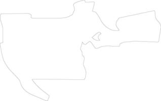 Sultan Kudarat Philippines outline map vector