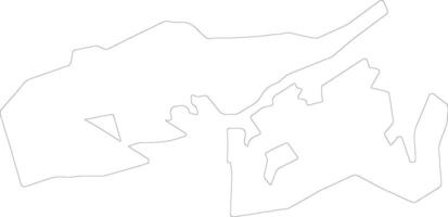 Tai Po Hong Kong outline map vector