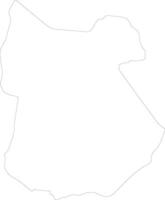 Tapoa Burkina Faso outline map vector