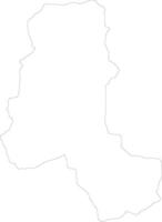 Takhar Afghanistan outline map vector