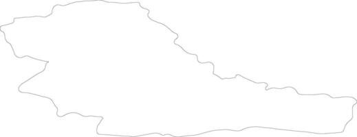 Taurages Lithuania outline map vector