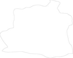 Teleorman Romania outline map vector