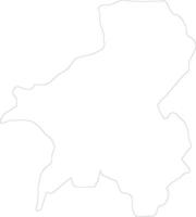 Taraba Nigeria outline map vector