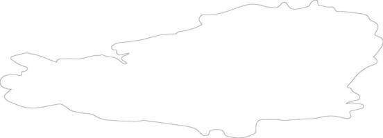 Tavastia Proper Finland outline map vector