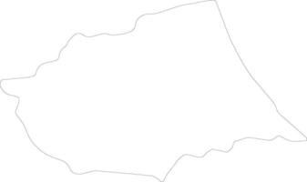 Teramo Italy outline map vector