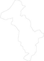 Thimphu Bhutan outline map vector