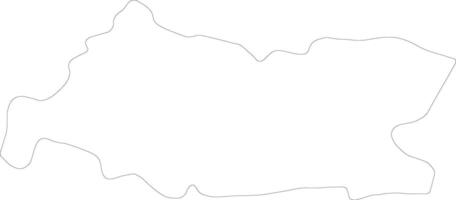 Tissemsilt Algeria outline map vector