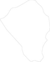 Thyolo Malawi outline map vector