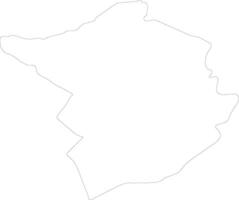 Tlemcen Algeria outline map vector