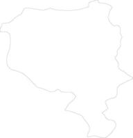 Ticino Switzerland outline map vector