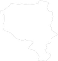 Ticino Switzerland outline map vector