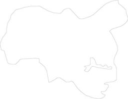 Tolna Hungary outline map vector