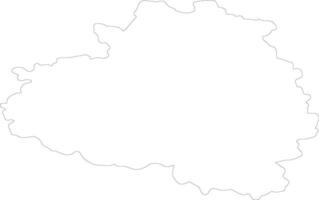 Tula Russia outline map vector