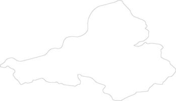 Trenciansky Slovakia outline map vector